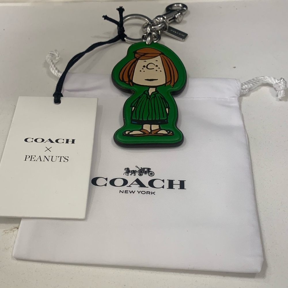Coach x Peanuts Peppermint Patty Bag Charm Keychain
